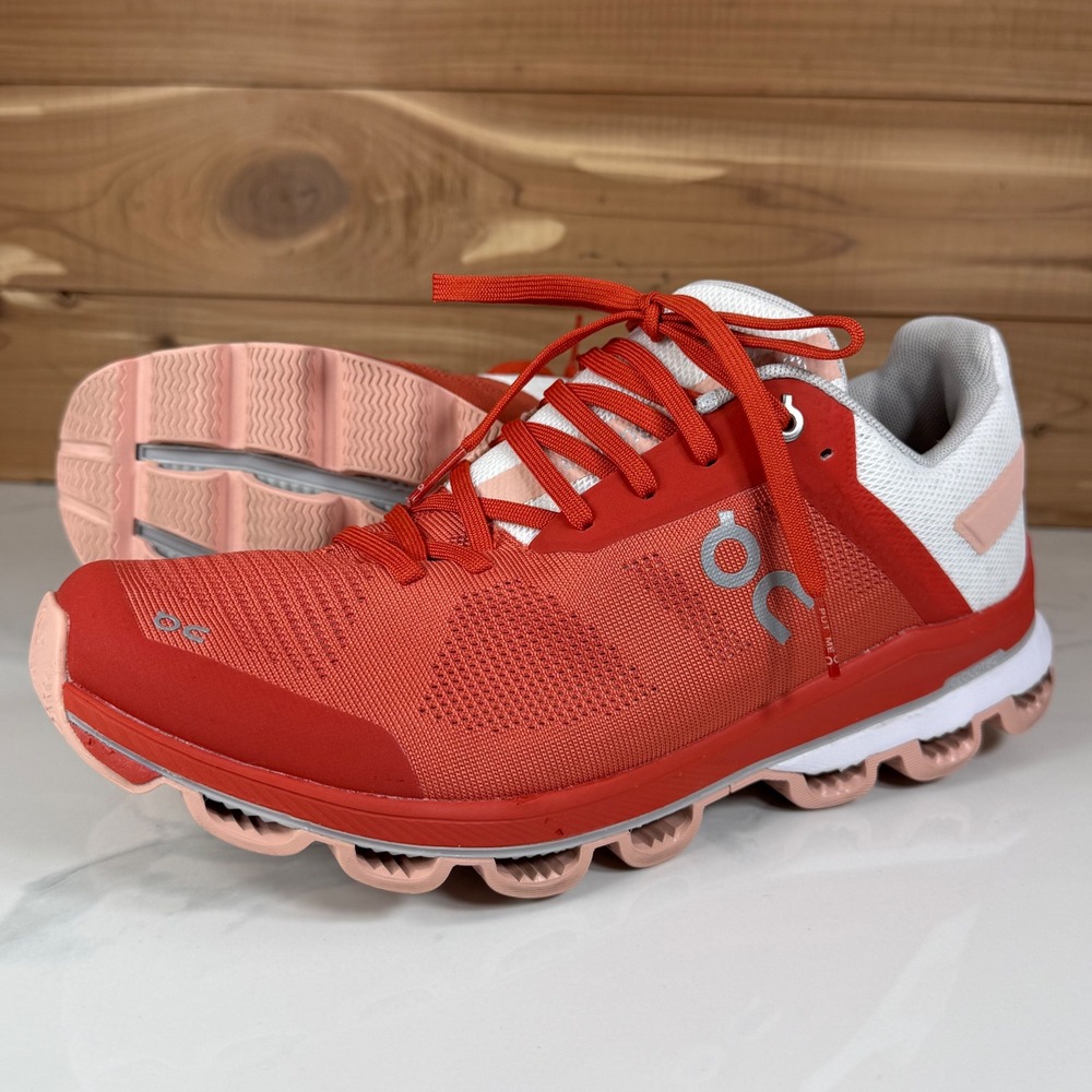 On Cloudsurfer 6 Womens size 10 Running Shoes Rust Rose Athletic Sneakers